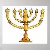Kirche Menorah Poster (Vorne)