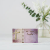 Kirche, Ministerium, Christlich, Cross Business Ca Visitenkarte (Stehend Vorderseite)