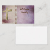 Kirche, Ministerium, Christlich, Cross Business Ca Visitenkarte (Vorne/Hinten)