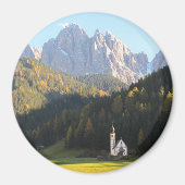 Kirche mit Bergmagneten der Dolomiten Magnet (Vorne)