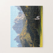 Kirche mit Dolomitgebirgshintergrundpuzzlespiel Puzzle (Vertikal)