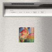 Kirche mit Fahnen dekoriert Magnet (In Situ (Geschirrspüler))