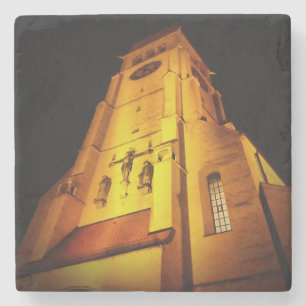 Kirche nachts steinuntersetzer