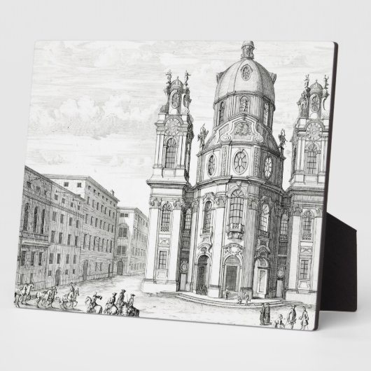 Kirche Notre Dame, Salzburg, Österreich, ab 'Ent Fotoplatte (Seite)