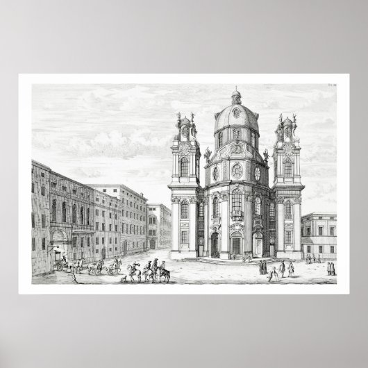 Kirche Notre Dame, Salzburg, Österreich, ab 'Ent Poster (Vorne)