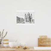 Kirche Notre Dame, Salzburg, Österreich, ab 'Ent Poster (Küche)