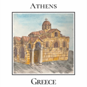 Kirche Panaghia Kapnikarea, Athen, Griechenland Aufkleber