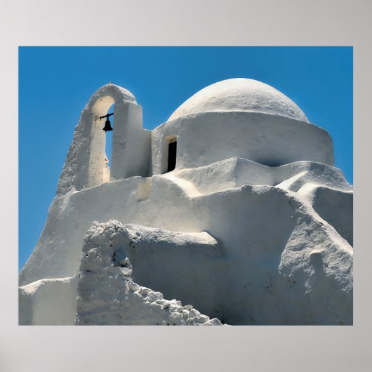 Kirche Panagia Paraportiani, Mykonos, Griechenland Poster (Vorne)