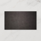 Kirche Pastor Classy Leather Gold Bar Visitenkarte (Rückseite)