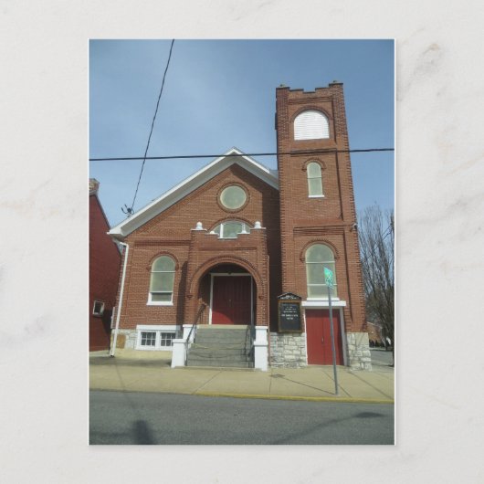 Kirche Pennsylvania Postkarte (Vorderseite)