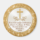 KIRCHE Personalisiert, kirchliche Gastgeschenke Magnet (Vorne)