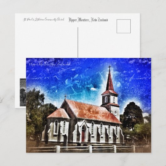 Kirche Postkarte (Vorne/Hinten)