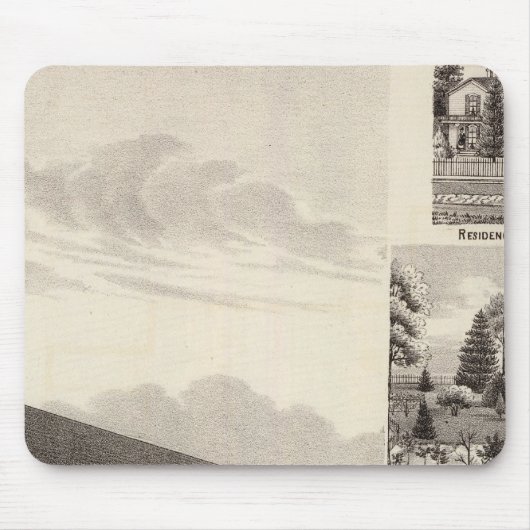Kirche, Residenzen und Mühle Mousepad (Vorne)