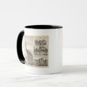 Kirche, Residenzen und Mühle Tasse (Vorderseite Links)