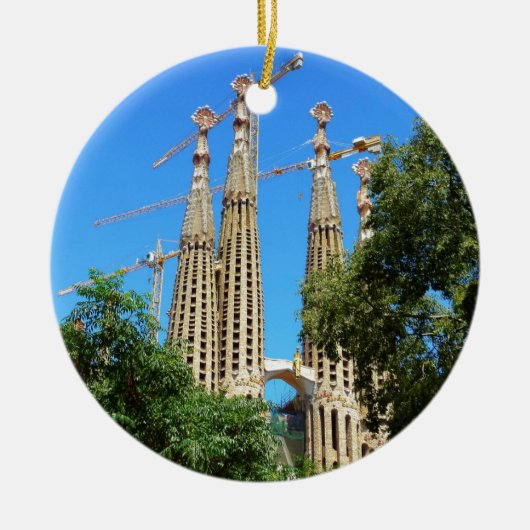 Kirche Sagrada Familia in Barcelona, Spanien Keramikornament (Vorne)