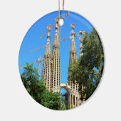 Kirche Sagrada Familia in Barcelona, Spanien Keramikornament (Links)