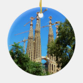 Kirche Sagrada Familia in Barcelona, Spanien Keramikornament (Hinten)