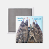Kirche Sagrada Familia Magnet (Vorderseite/Rückseite)