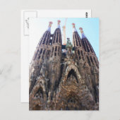 Kirche Sagrada Familia Postkarte (Vorne/Hinten)