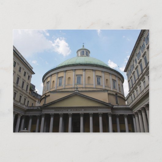 Kirche Saint Charles Borromeo - Mailand, Italien Postkarte (Vorderseite)