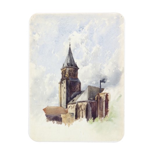 Kirche Saint Germain des Pres Paris Magnet (Vertikal)