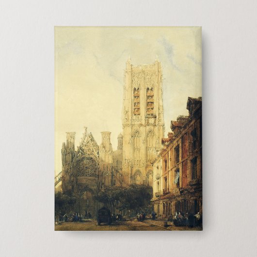 Kirche Saint-Jacques in Dieppe Button (Vorderseite)