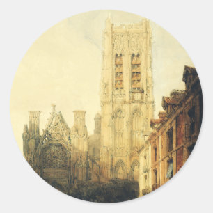 Kirche Saint-Jacques in Dieppe Runder Aufkleber