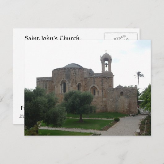 Kirche Saint John im Libanon Postkarte (Vorne/Hinten)