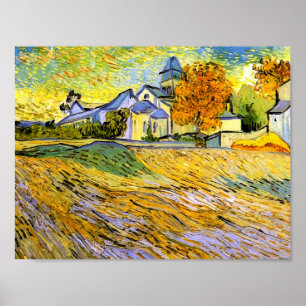 Kirche Saint-Paul-de-Mausole, Van Gogh Fine Art Poster