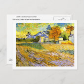 Kirche Saint-Paul-de-Mausole, Vincent van Gogh Postkarte (Vorne/Hinten)