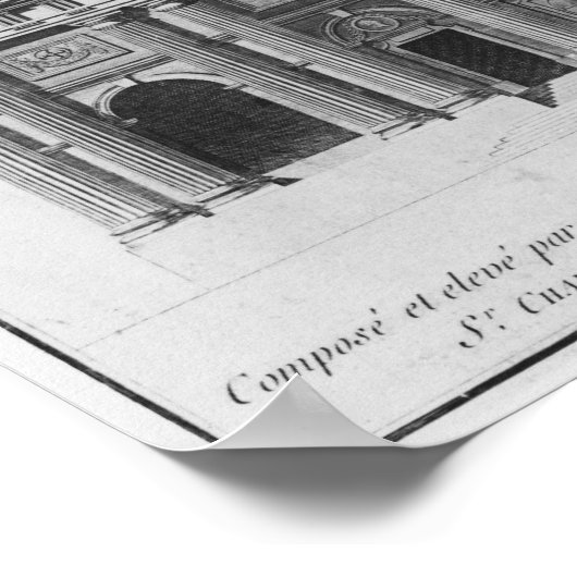 Kirche Saint-Sulpice Poster (Ecke)