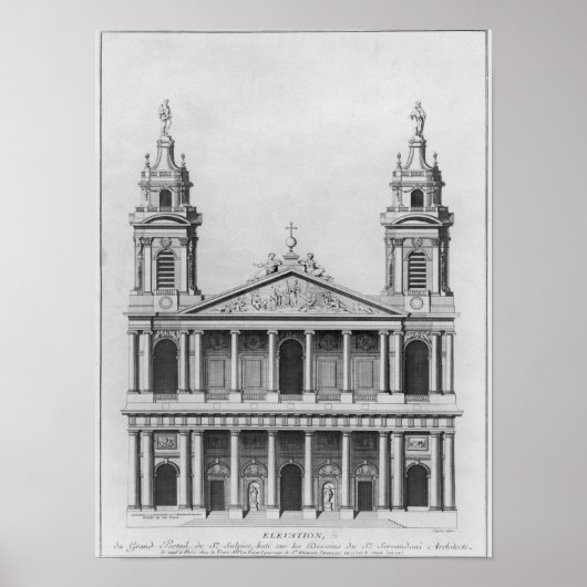 Kirche Saint-Sulpice Poster (Vorne)