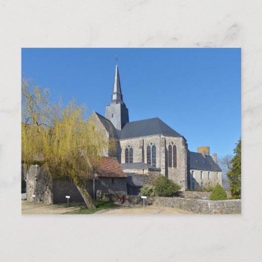 Kirche Sainte-Suzanne in Frankreich Postkarte (Vorderseite)