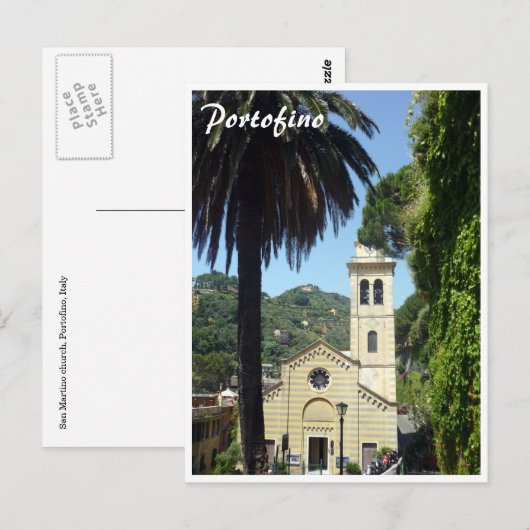 Kirche San Martino Postkarte (Vorne/Hinten)