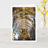 Kirche San Nicolás in Valencia Karte (Gelbe Blume)