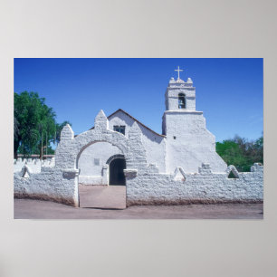 Kirche San Pedro de Atacama - Chile Poster