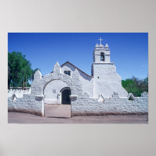 Kirche San Pedro de Atacama - Chile Poster (Vorne)