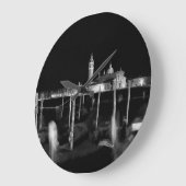 Kirche Sans Giorgio Maggiore, Gondeln in Venedig Große Wanduhr (Winkel)