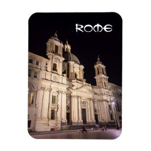 Kirche Sant Agnese auf der Piazza Navona - Rom Magnet