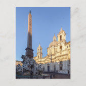 Kirche Sant Agnese auf der Piazza Navona - Rom Postkarte (Vorderseite)