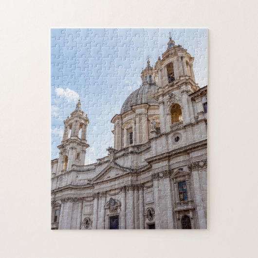 Kirche Sant Agnese auf der Piazza Navona - Rom Puzzle (Vertikal)