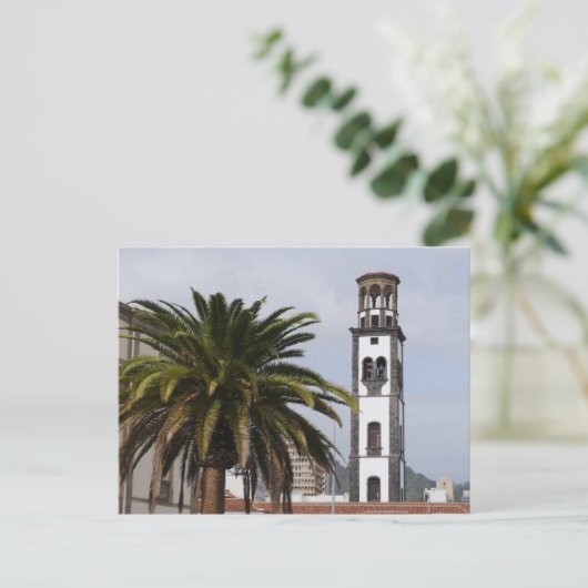 Kirche Santa Cruz de Tenerife, Kanarische Inseln Postkarte (Stehend Vorderseite)