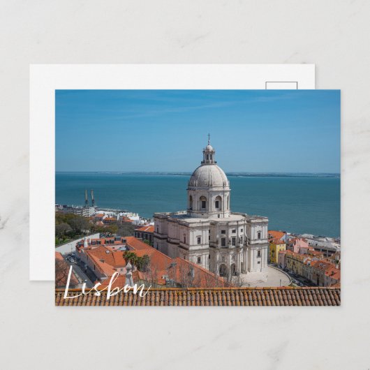 Kirche Santa Engracia in Lissabon, Portugal Postkarte (Vorne/Hinten)