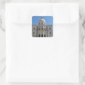 Kirche Santa Engracia oder Nationalpantheon Quadratischer Aufkleber (Tasche)