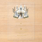 Kirche Santa Maria delle Grazie Acryleinladungen (Vorderseite)