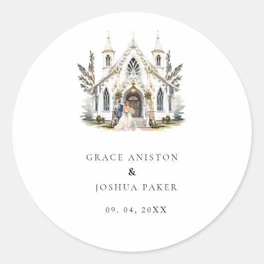 Kirche Santa Maria delle Grazie Runder Aufkleber (Vorderseite)