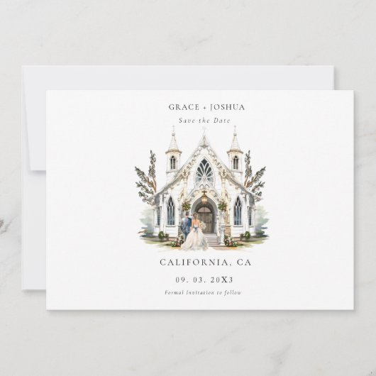 Kirche Santa Maria delle Grazie Save The Date (Vorderseite)