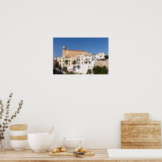 Kirche Santa Maria - Mahon, Menorca, Spanien Poster (Küche)