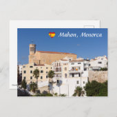 Kirche Santa Maria - Mahon, Menorca, Spanien Postkarte (Vorne/Hinten)