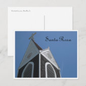 Kirche Santa Rosa, Ca. Postkarte (Vorne/Hinten)